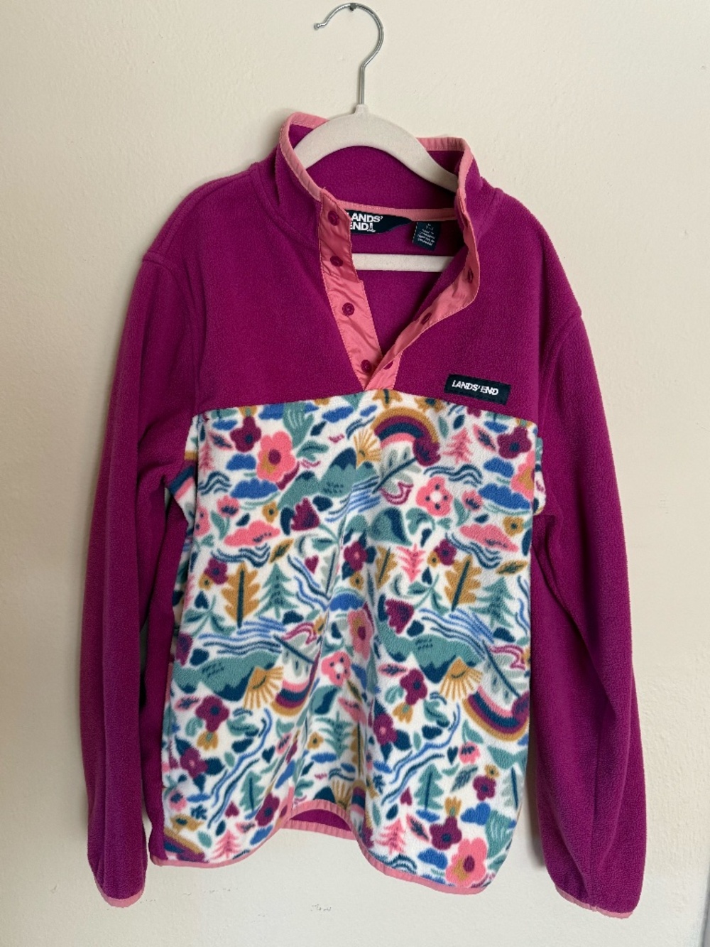 Girls Lands' End Fleece, Large